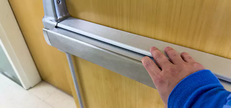 Installing a Push Bar on a Door Los Altos